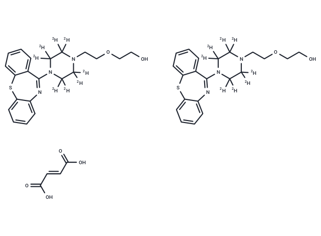 Quetiapine-d8 Hemifumarate Chemical Structure