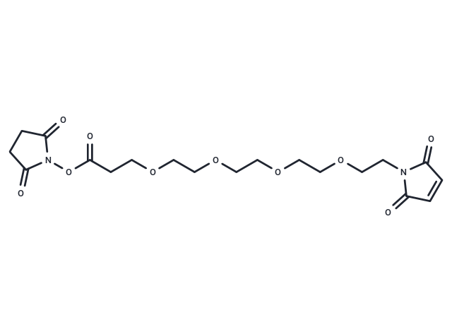 Mal-PEG4-NHS ester Chemical Structure