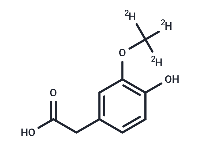 Homovanillic acid-d3 Chemical Structure