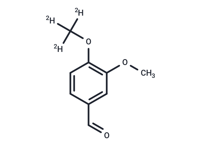 Methyl vanillin-d3 Chemical Structure