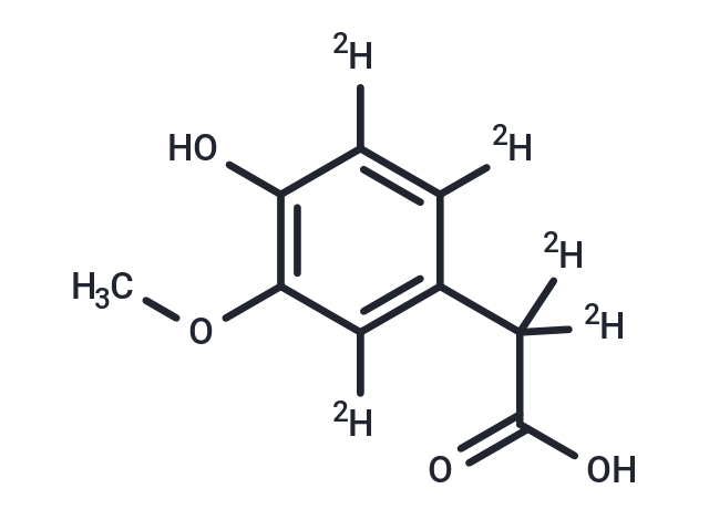 Homovanillic acid-d5 Chemical Structure