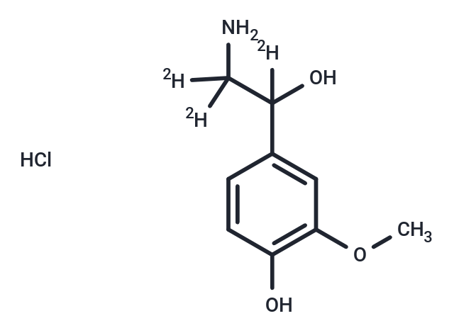 rac NorMetanephrine-d3 Hydrochloride Chemical Structure