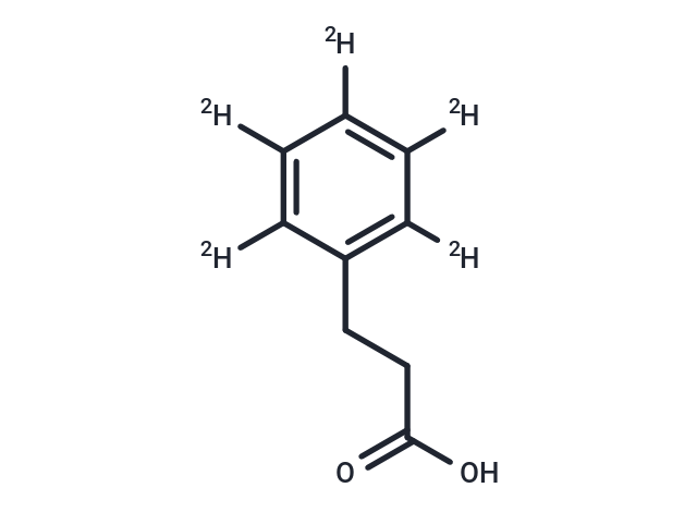 TargetMol Chemical Structure 3-phenylpropionic acid-d5