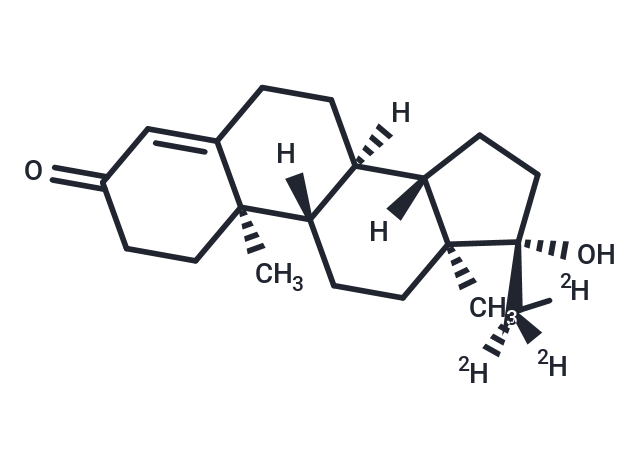 17alpha-Methyl Testosterone-d3 Chemical Structure