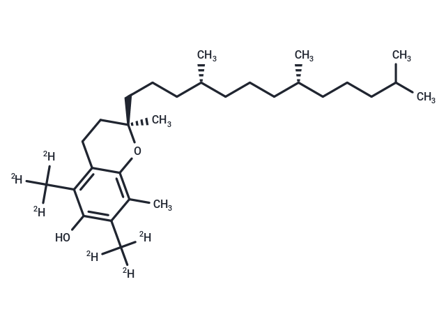 α-Vitamin E-d6 Chemical Structure