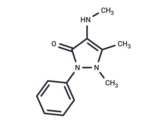 4-Methylamino antipyrine Chemical Structure