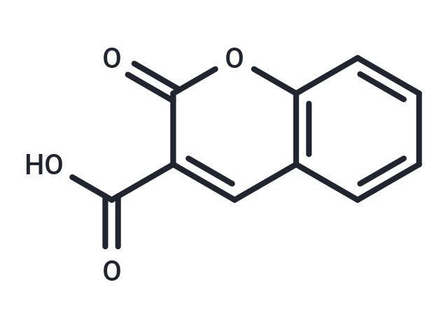 TargetMol Chemical Structure Coumarin-3-carboxylic acid