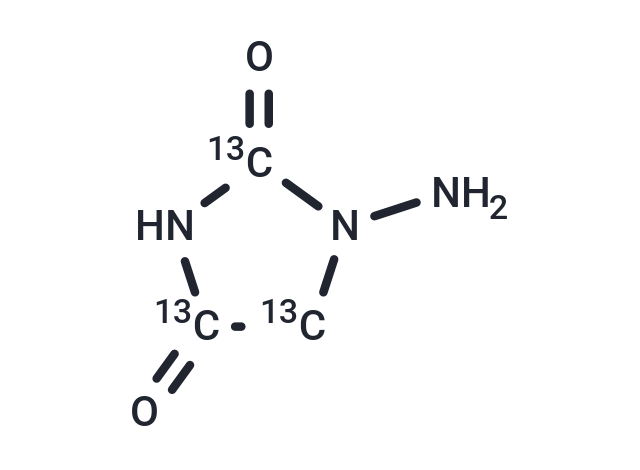 1-Amino Hydantoin-13C3 Chemical Structure
