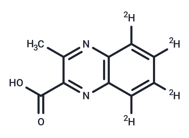 3-Methyl-2-quinoxalinecarboxylic Acid-d4 Chemical Structure