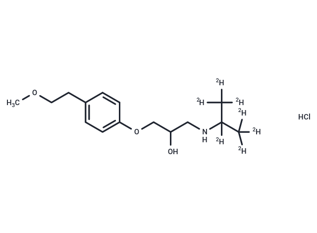 Metoprolol-d7 Hydrochloride Chemical Structure