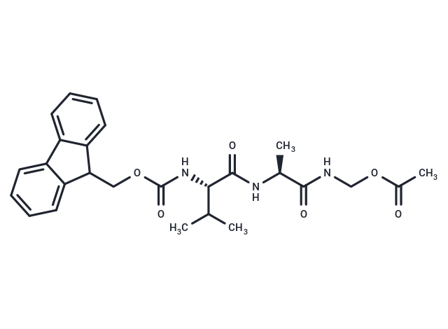 Fmoc-Val-Ala-aminomethyl acetate Chemical Structure
