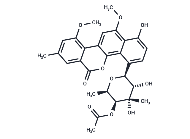 4'-Acetyl-chrysomycin B Chemical Structure