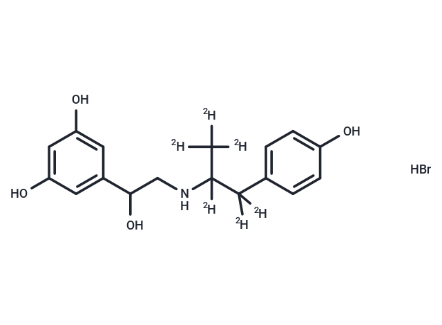 Fenoterol-d6 Hydrobromide Chemical Structure