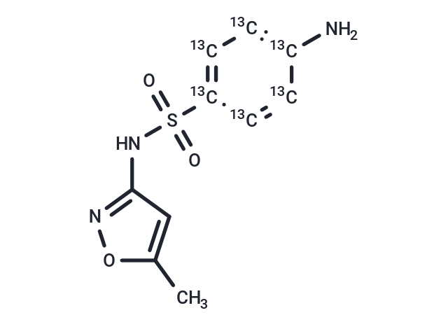 Sulfamethoxazole-13C6 Chemical Structure