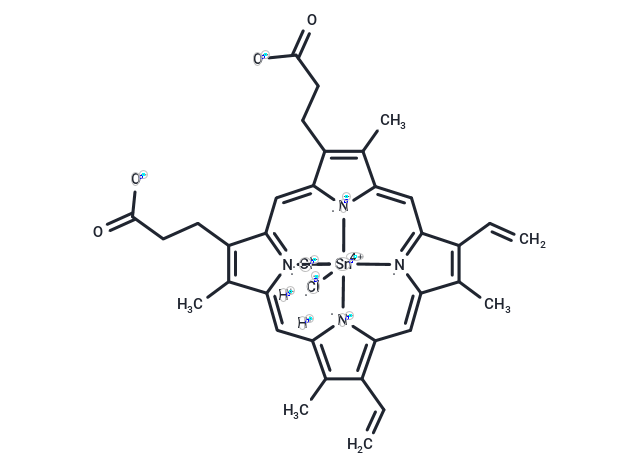 Tin-protoporphyrin IX dichloride Chemical Structure