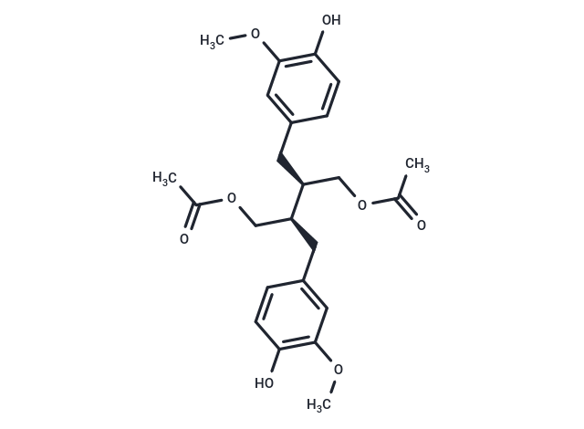 Secoisolariciresinol 9,9'-diacetate Chemical Structure