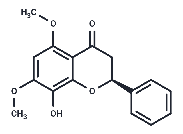 8-Hydroxy-5,7-dimethoxyflavanone Chemical Structure
