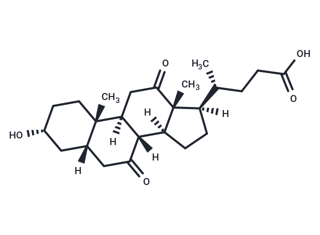 7,12-Diketolithocholic Acid Chemical Structure