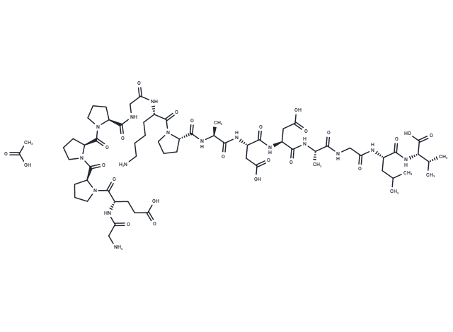 BPC 157 acetate Chemical Structure