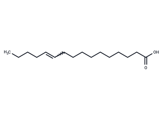 11-Hexadecenoic Acid Chemical Structure