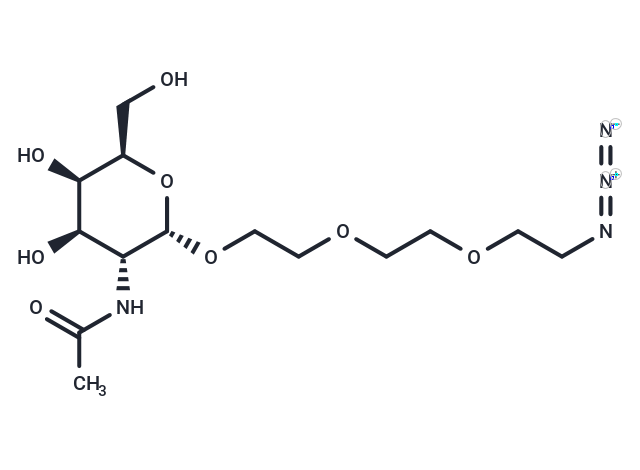 TargetMol Chemical Structure alpha-GalNAc-TEG-N3