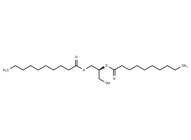 1,2-Didecanoyl-sn-glycerol Chemical Structure