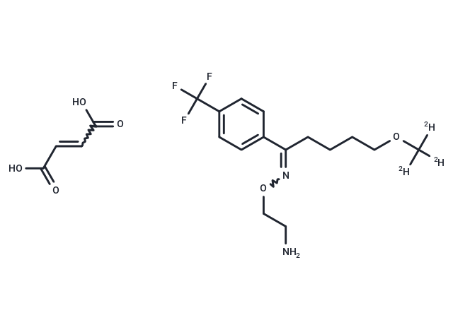 Fluvoxamine-d3 Maleate Chemical Structure