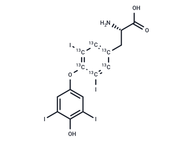 L-Thyroxine-13C6 Chemical Structure