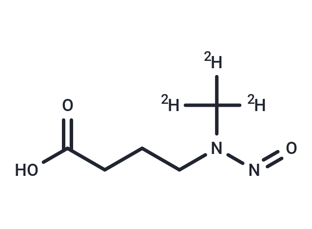 N-Nitroso-N-(methyl-d3)-4-aminobutyric Acid Chemical Structure