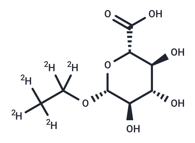 Ethyl-β-D-glucuronide-d5 Chemical Structure