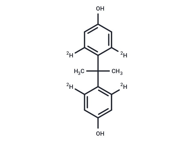 BISPHENOL-A-2,2',6,6'-d4 Chemical Structure