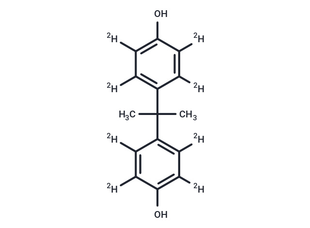 BISPHENOL-A-2,2',3,3',5,5',6,6'-d8 Chemical Structure