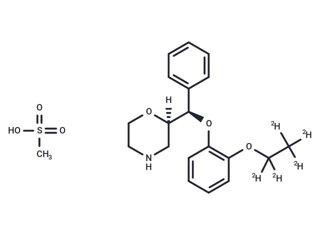 Reboxetine-d5 Mesylate Chemical Structure