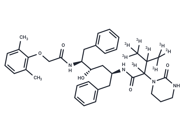 Lopinavir-d8 Chemical Structure