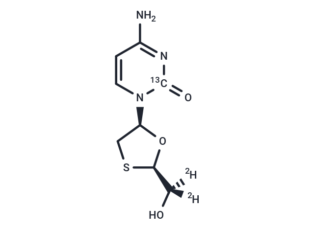 Lamivudine-13C-d2 Chemical Structure