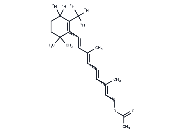Vitamin A-d5 Acetate Chemical Structure