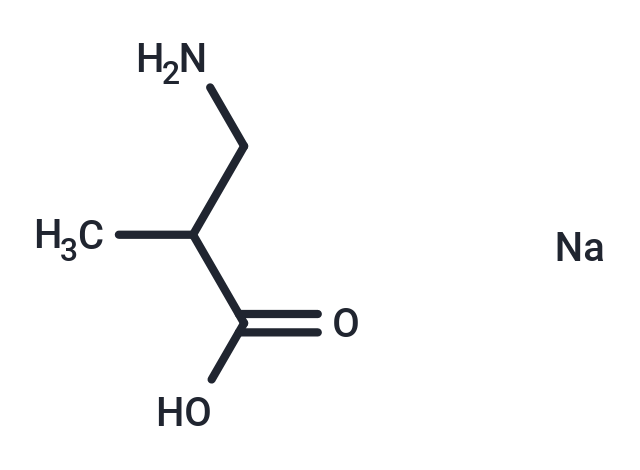 3-Aminoisobutyric Acid sodium Chemical Structure