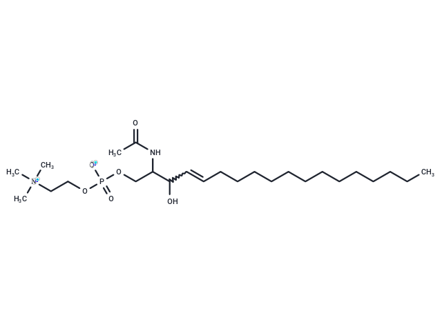 C2 Sphingomyelin (d18:1/2:0) Chemical Structure