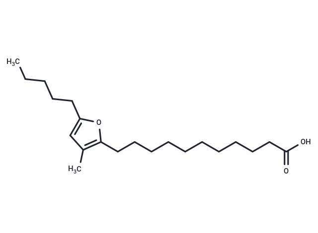 12,15-epoxy-13-methyl-12,14-Eicosadienoic Acid Chemical Structure