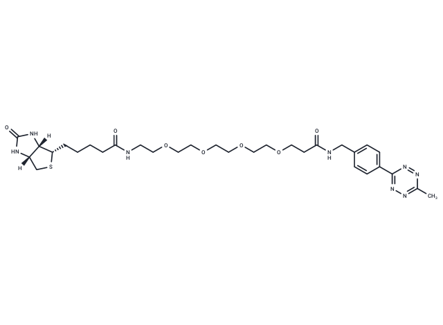 Biotin-PEG4-MeTz Chemical Structure