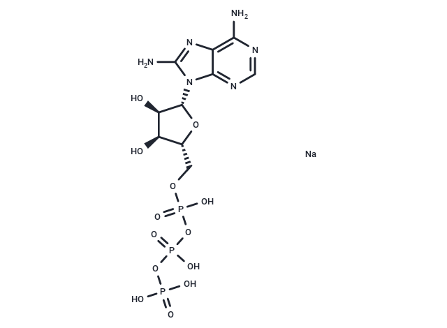 8-NH2-ATP tetrasodium Chemical Structure
