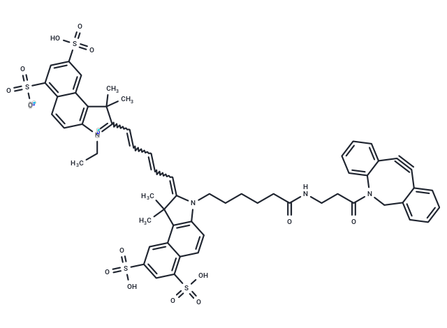 TargetMol Chemical Structure Cy5.5 DBCO
