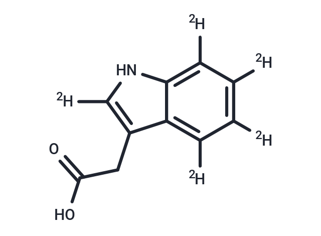 Indole-2,4,5,6,7-d5-3-acetic Acid Chemical Structure