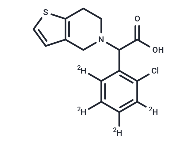 rac-Clopidogrel-d4 Carboxylic Acid Chemical Structure