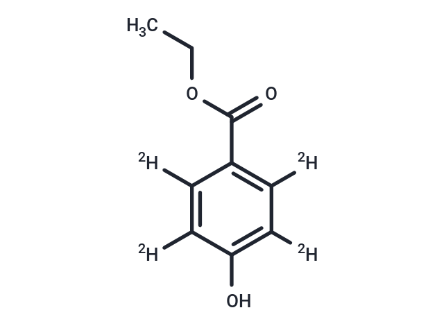 Ethyl parahydroxybenzoate-d4 Chemical Structure