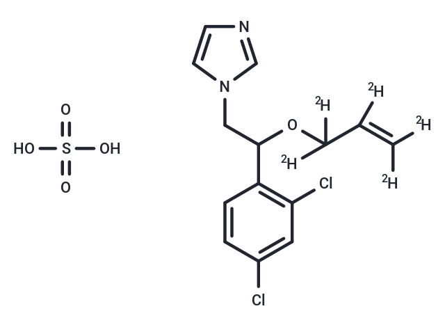 Imazalil-d5 sulfate Chemical Structure