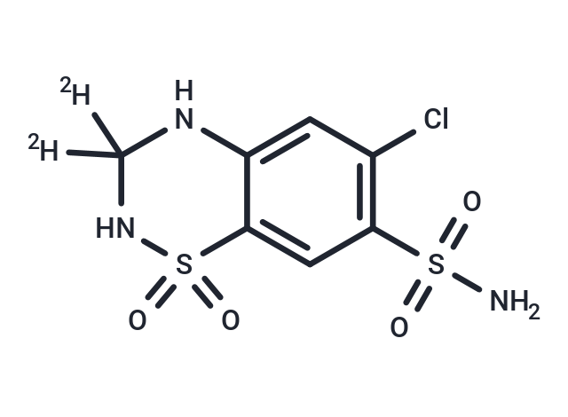 Hydrochlorothiazid-d2 Chemical Structure