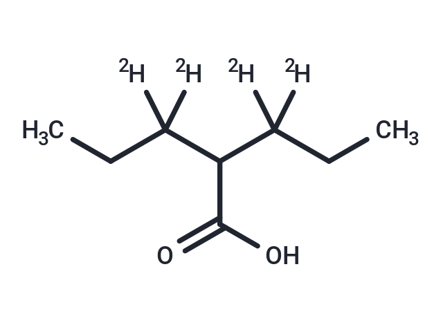 Valproic Acid-d4 Chemical Structure