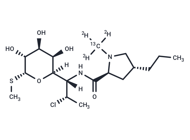 Clindamycin-13C-d3 Chemical Structure