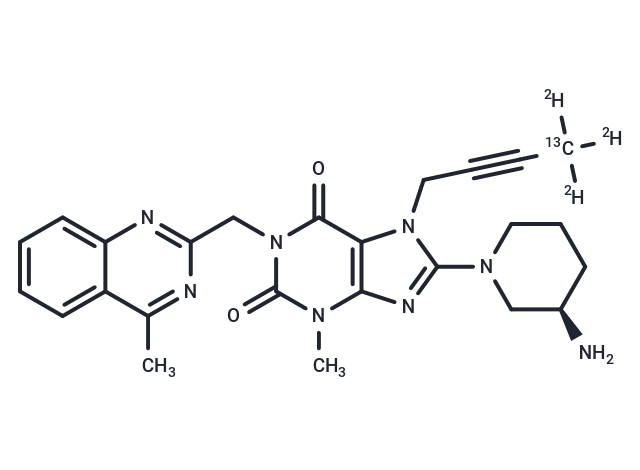 Linagliptin-13C-d3 Chemical Structure